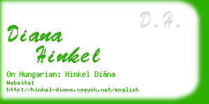 diana hinkel business card
